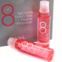 Masil თმის ამღდგენი ამპულა 8 Seconds salon essence hair repair ampoule, 15 მლ*10 ც.