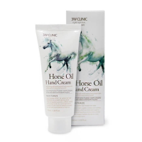 3W Clinic ხელის კრემი ცხენის ცხიმით - Moisturizing hand cream horse oil, 100მლ