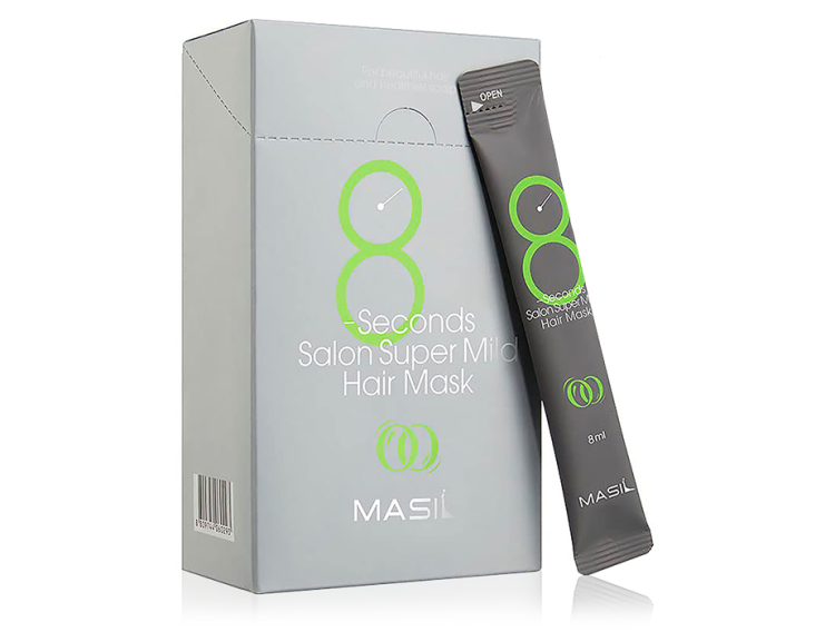 Masil ნიღაბი თმის მოცულობისთვის 8 Seconds Salon super mild Hair Mask, 20 ცალი, 8 მლ თითო