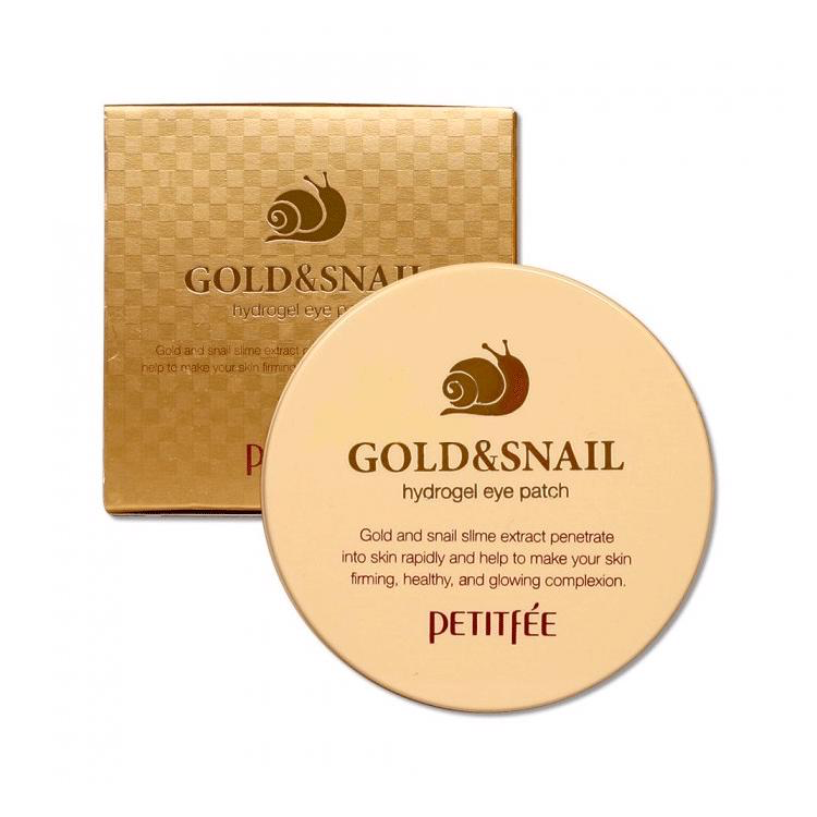 Petitfee hydrogel eye patches with snail and gold Gold &amp; Snail Hydrogel Eye Patch, 60 pcs.