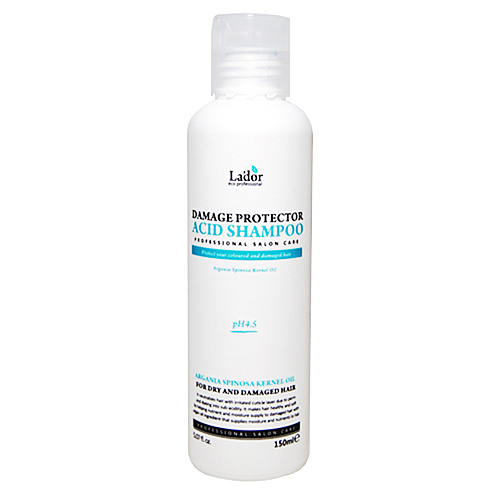 Lador თმის შამპუნი არგანის ზეთით - HP4.5 Damaged protector acid shampoo, 150მლ