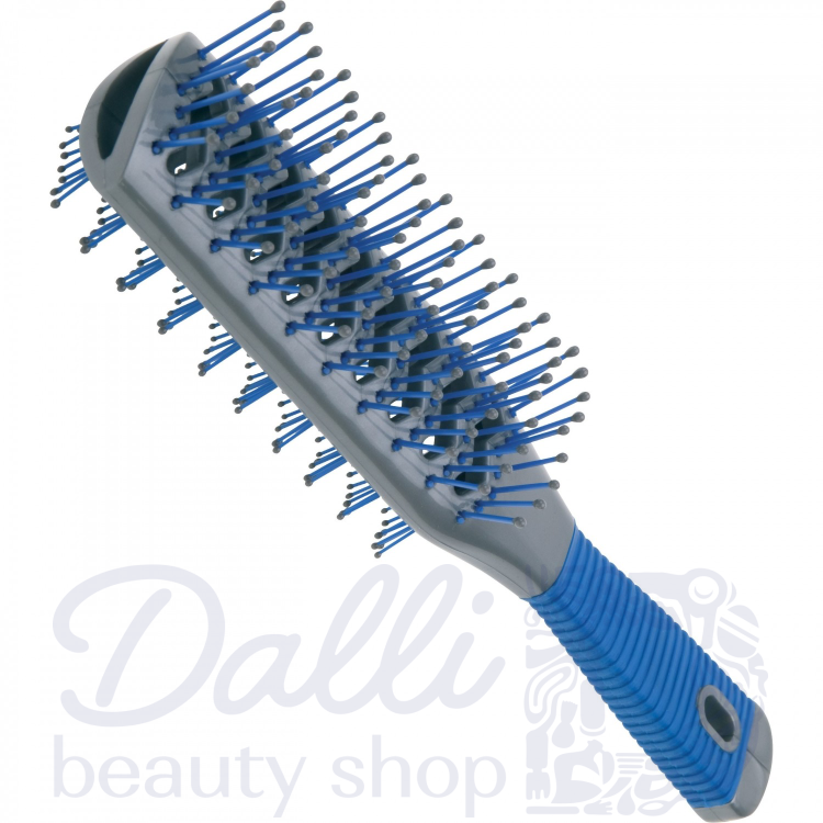 DEWAL Tunnel brush 2-sided, plastic pin, 9 rows