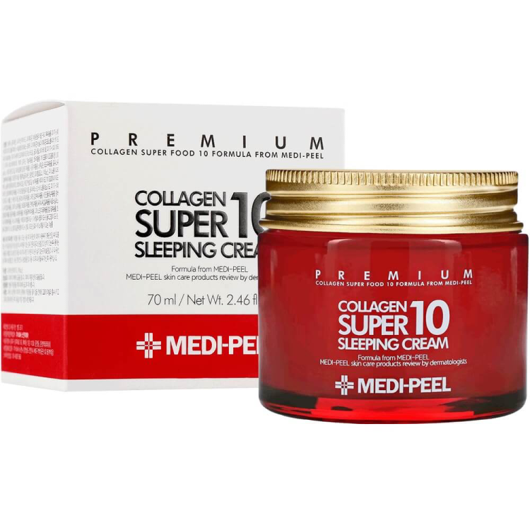 MEDI-PEEL Collagen Super 10 Sleeping Cream 70 ml Rejuvenating night face cream with collagen 70