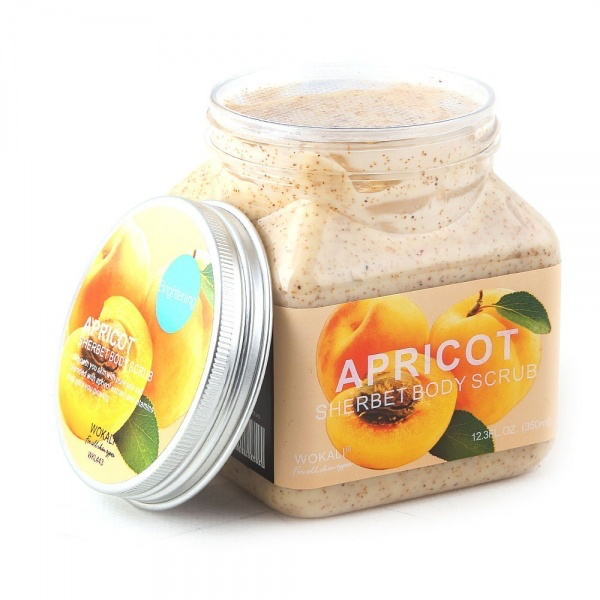 ტანის სკრაბი Apricot Wokali Apricot Sherbet ტანის სკრაბი, 350 მლ