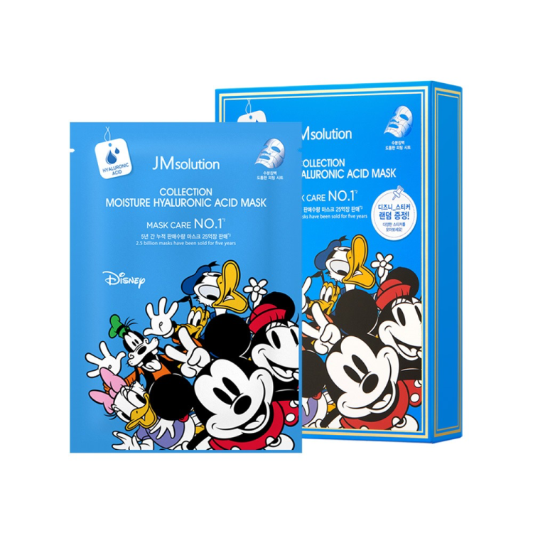 JMsolution ქსოვილის ნიღაბი ჰიალურონის მჟავით-Disney collection moisture hyaluronic acid, 30 მლ