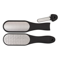Pumice grater for feet with plastic handle