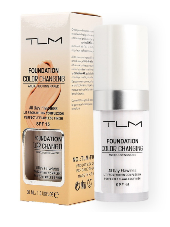 TLM Тональный крем TLM Foundation Color Changing SPF 15