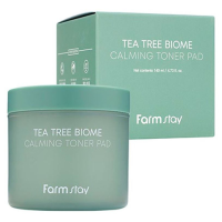 FarmStay Tea Tree Biome calming toner pad, 140 ml