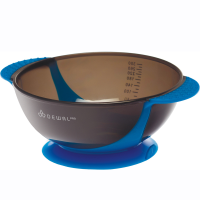 DEWAL T-18 blue Painting bowl with two handles, blue, with rubberized insert
