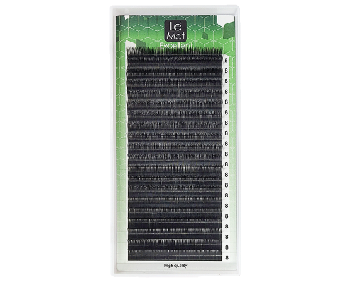 Le Mat Eyelashes on tape, 16 lines, 0.07 C curl, Mix 6-13mm