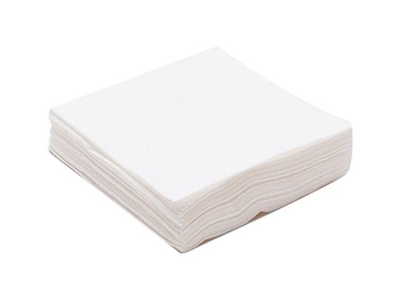 Napkins spanlace 10x10 cm, white, 100 pcs