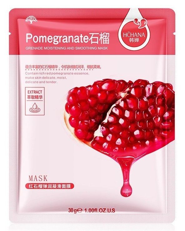 HCHANA Fabric Face Mask with Pomegranate