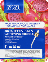 Zozu ქსოვილური ნიღაბი სახის ცხიმიანი ბრწყინბისგან Pitaya Fruit Sheet, 25გ